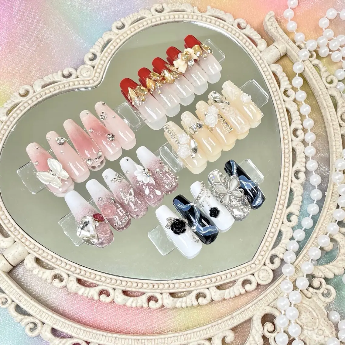🌸【オーダーネイルチップ】成人式定額🌸の写真