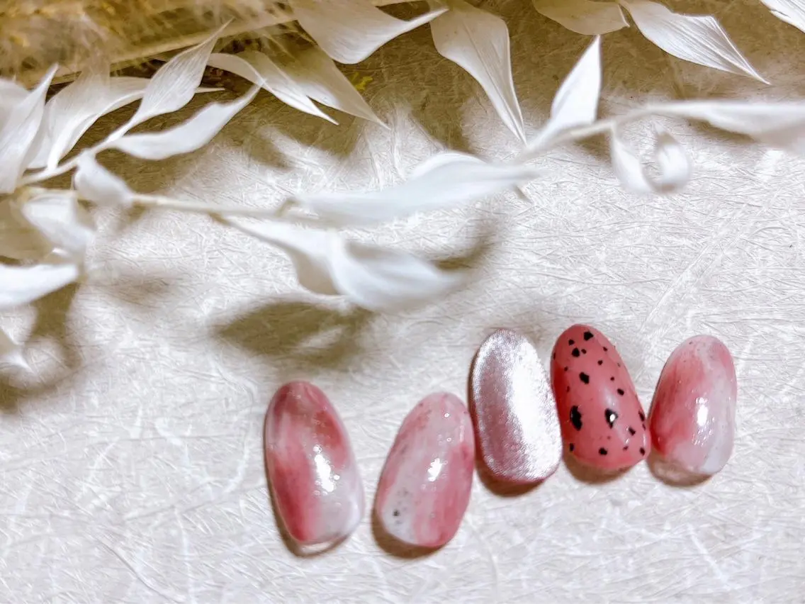 ネイル クリアネイル ジェルネイル 韓国ネイル パラジェル 春ネイル ハンドネイル kiki nail &brow二子玉川のネイルデザイン