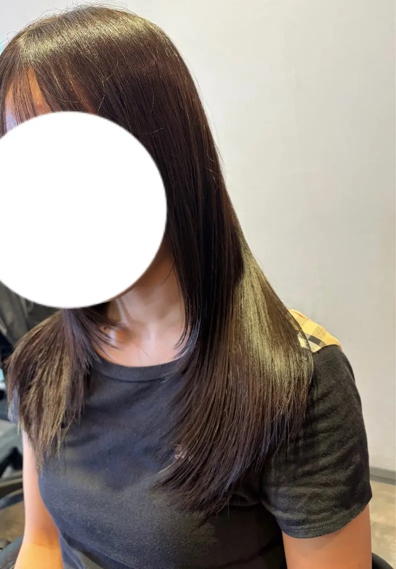 セミロング カット カットモデル RURUのヘアスタイル