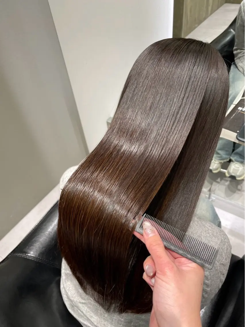 ロング 髪質改善 縮毛矯正 Lino nanaのヘアスタイル