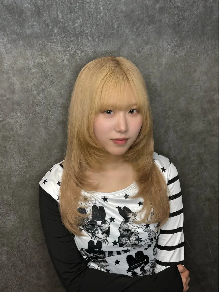 ロング カラー エクステ 🐺新宿manabu カットモデルエクステのヘアスタイル