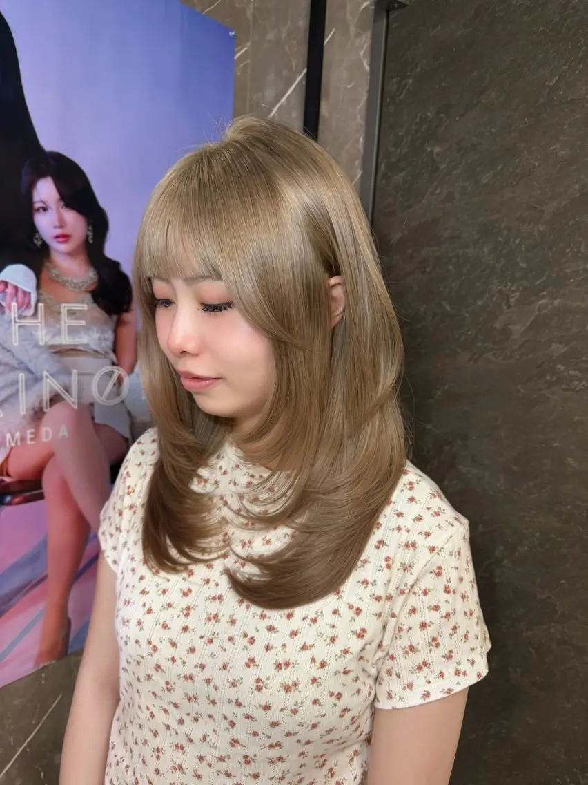 ロング caho/大阪梅田 韓国ヘア♡のヘアスタイル