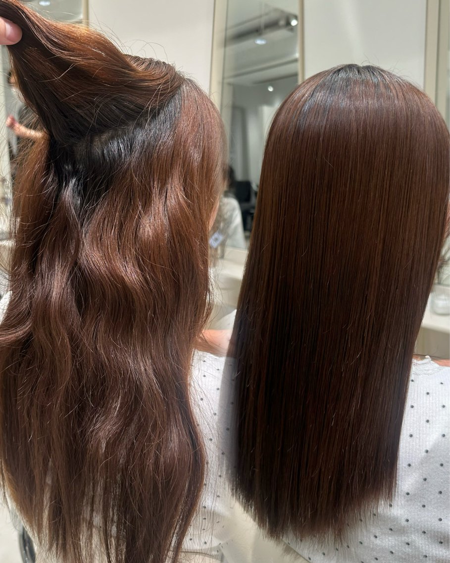 セミロング 縮毛矯正 カット 縮毛矯正 トリートメント ヘッドスパ ヘアセット 朝ラク縮毛矯正 ブリーチ矯正/吉田のヘアスタイル