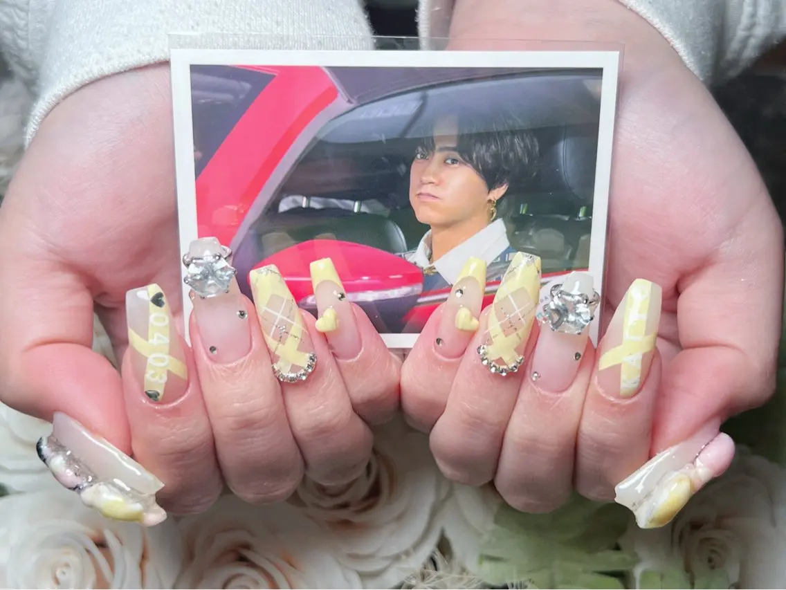 ネイル 成人式 ロングネイル マグネットネイル 持ち込み ワンカラーネイル ハンドネイル Painty nailのネイルデザイン
