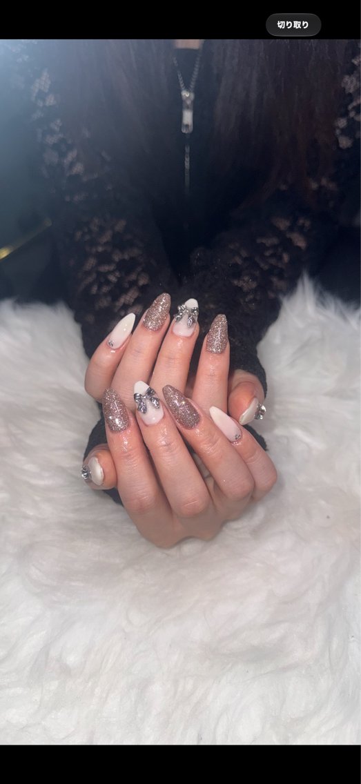 ネイル フラッシュネイル ホワイト ハンドネイル Cheri&Co. MARINのネイルデザイン
