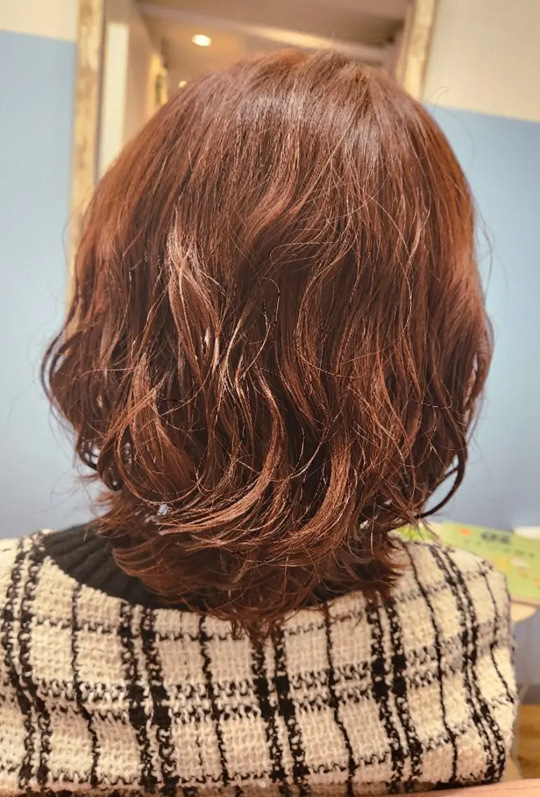 カラー ブリーチ ブリーチなしカラー オレンジ のむら りさのヘアスタイル