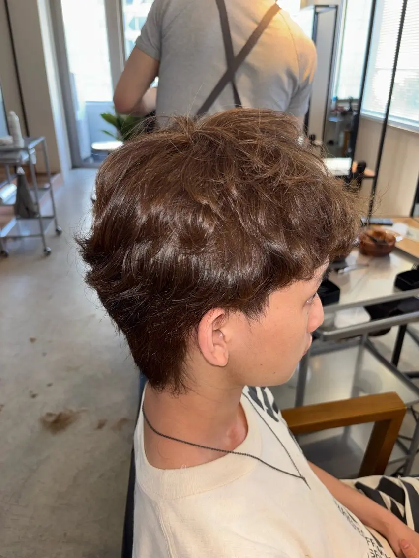 メンズ メンズパーマ ヘアカラー 大藤 守遥のヘアスタイル