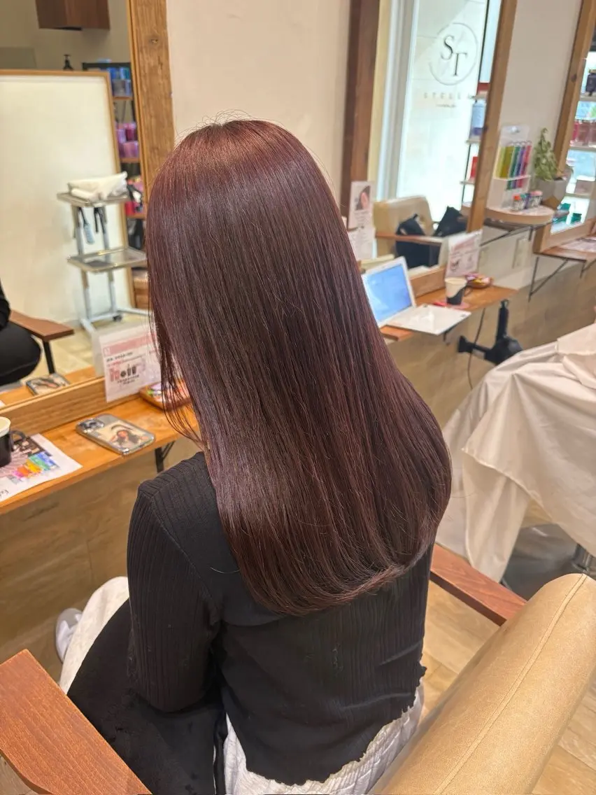 ロング カラー 暖色/ダブルカラー 💜 Sena 🫧のヘアスタイル