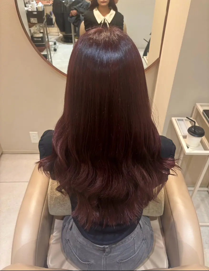 ロング カラー カット ヘアカラー トリートメント 難波駅から徒歩1分 MITSUKI⭐️のヘアスタイル