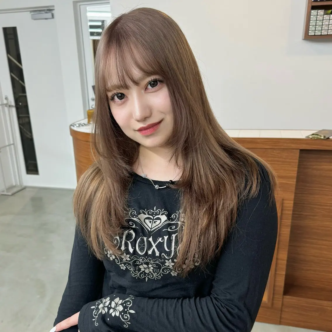 ロング カラー カット ヘアカラー トリートメント エクステモデル募集 💗大阪梅田/川上のヘアスタイル