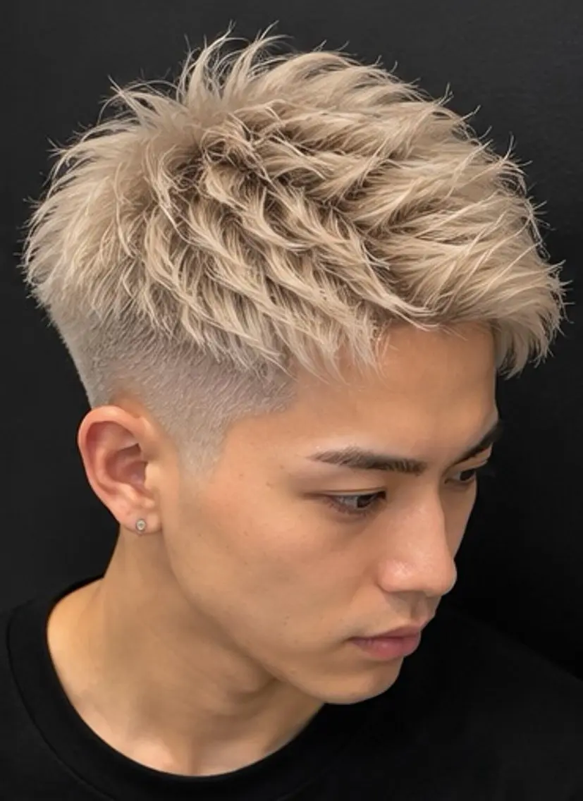 ショート カラー メンズ カット ヘアカラー メンズ特化! Taiyo 🇺🇸のヘアスタイル