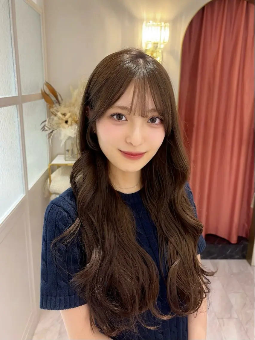 ロング 桃瀬 綾音 カラー/縮毛募集中♡のヘアスタイル