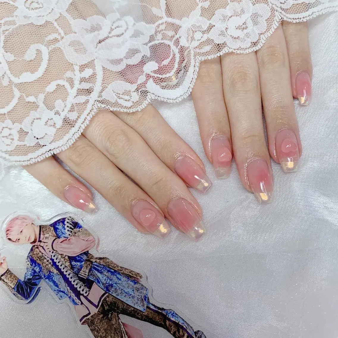 ネイル ハート UVネイル ハンドネイル La neige* yuki 🐩🌙のネイルデザイン