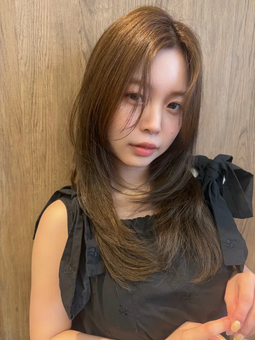 ロング カラー カット ヘアカラー トリートメント K-two谷町🪿 hinaのヘアスタイル