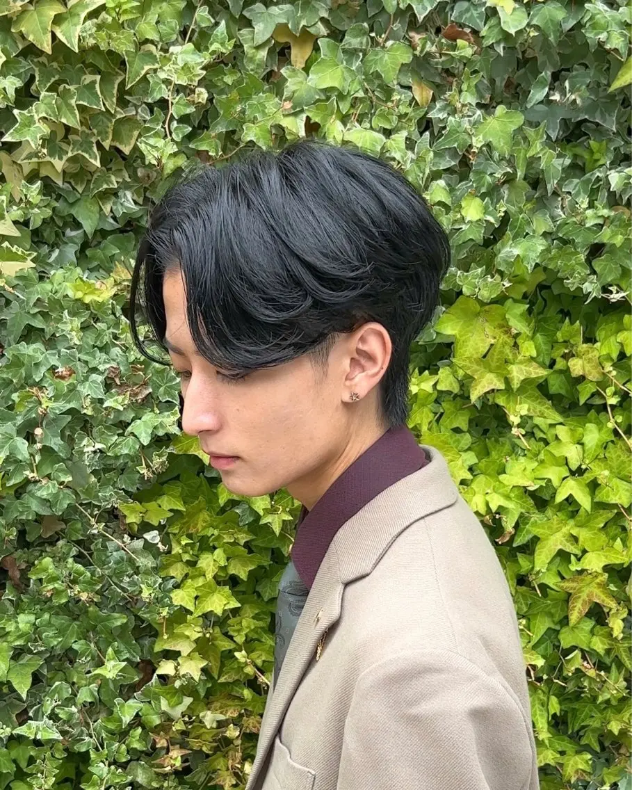 ショート メンズ センターパート 学生(メンズ向け) 学生 吉井 伸介のヘアスタイル