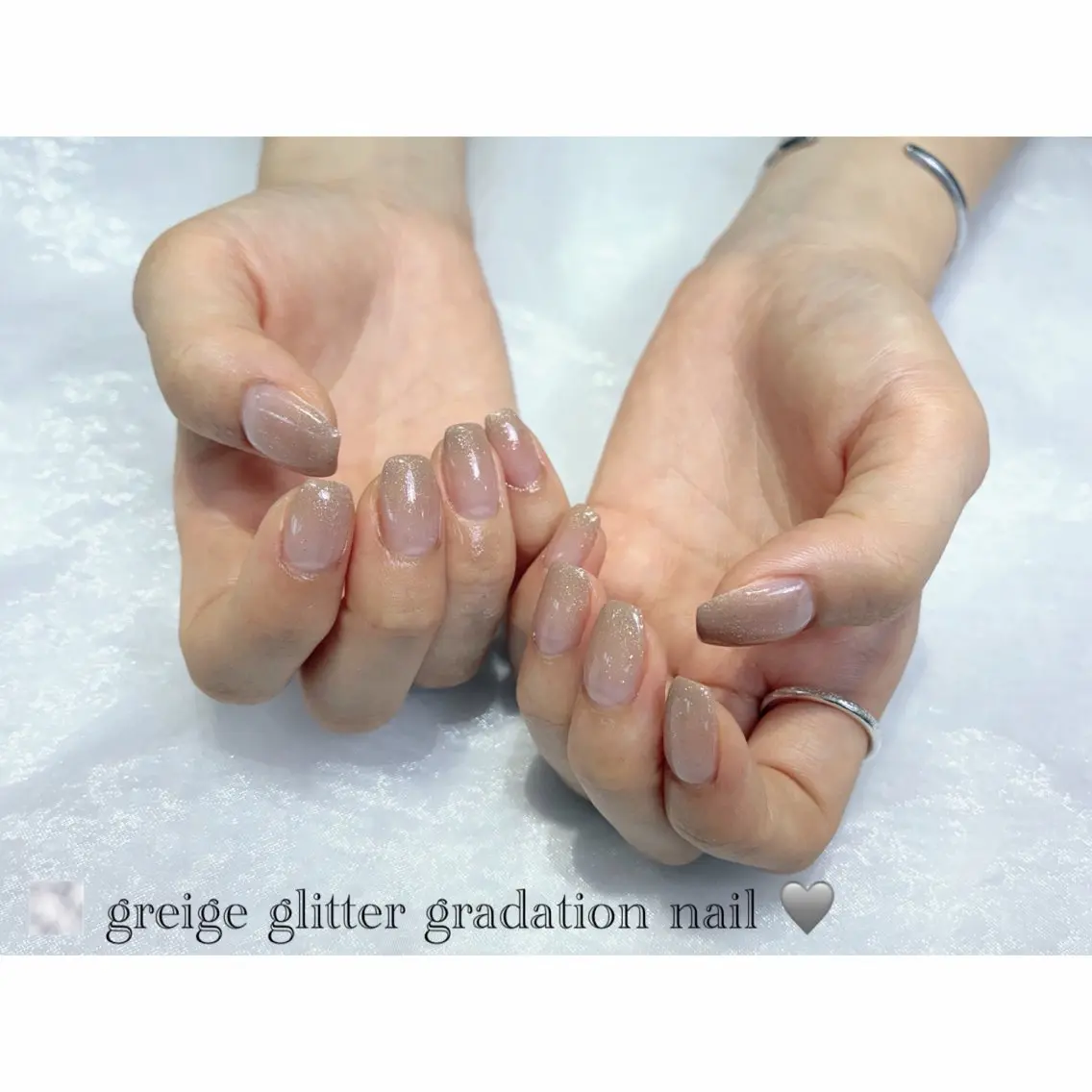 ネイル ラメ(グリッター) ラメグラデーション ハンドネイル NailStudio Zen🦇akaneのネイルデザイン