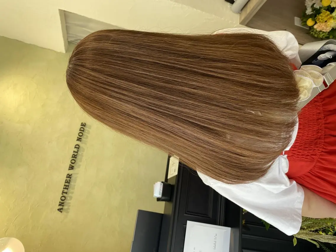 ロング カラー 田中拓人/ ハイライト/髪質改善のヘアスタイル
