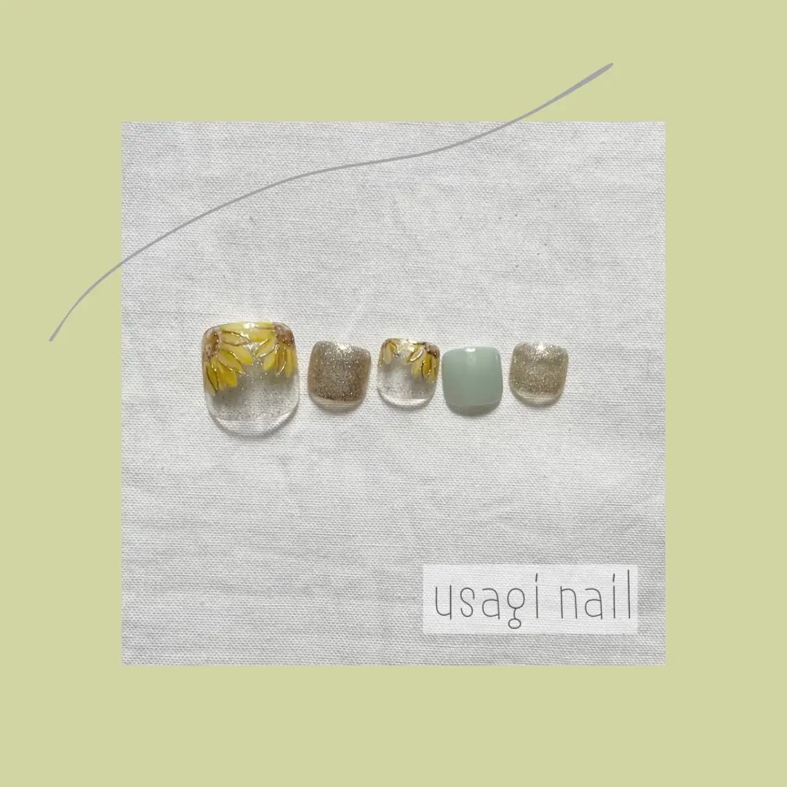 ネイル フットネイル usagi nailのネイルデザイン