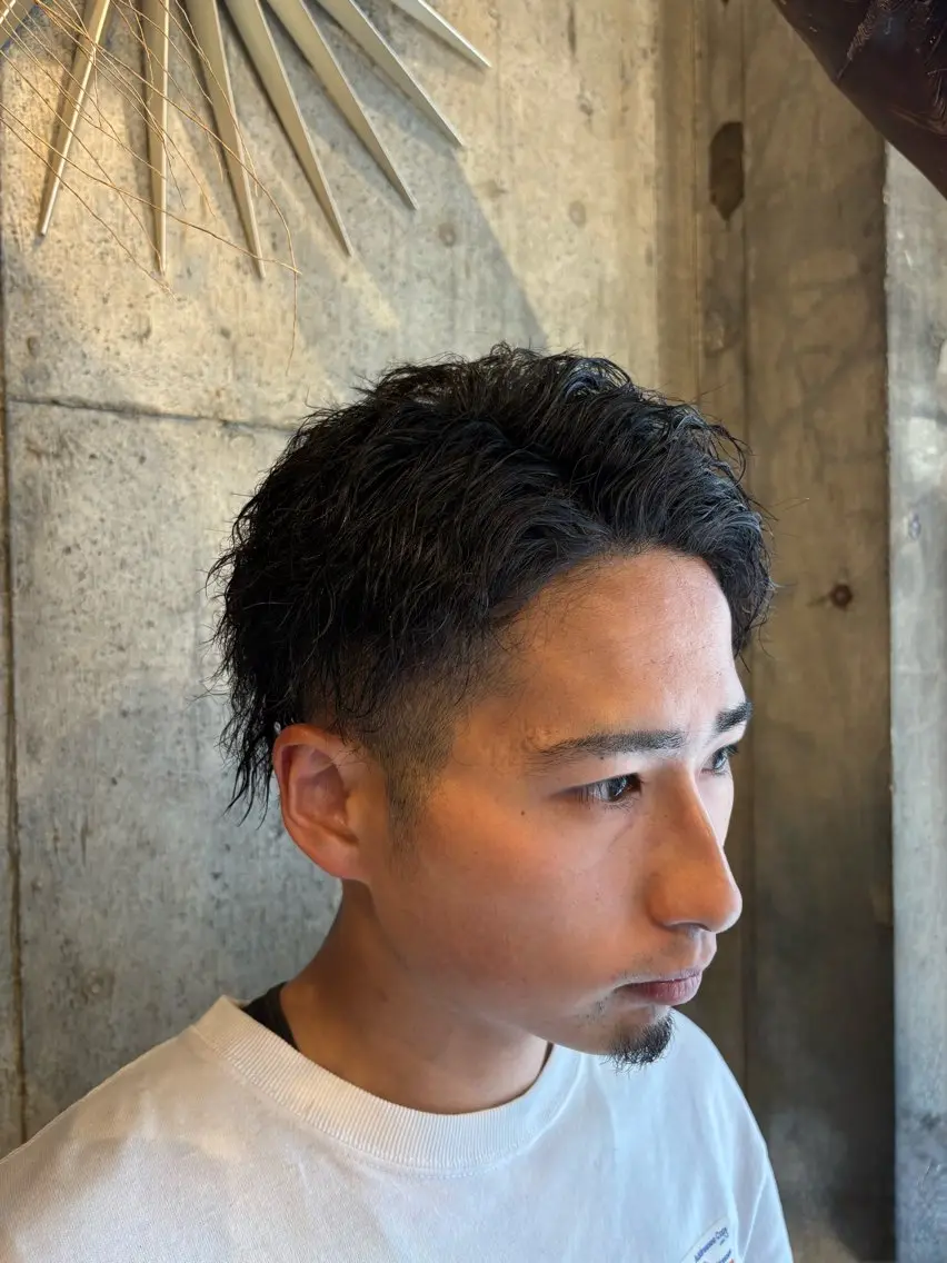 ショート メンズ メンズパーマ メンズツイストパーマ ツイストパーマ カット パーマ ヘッドスパ I'sm KOUSAKUのヘアスタイル
