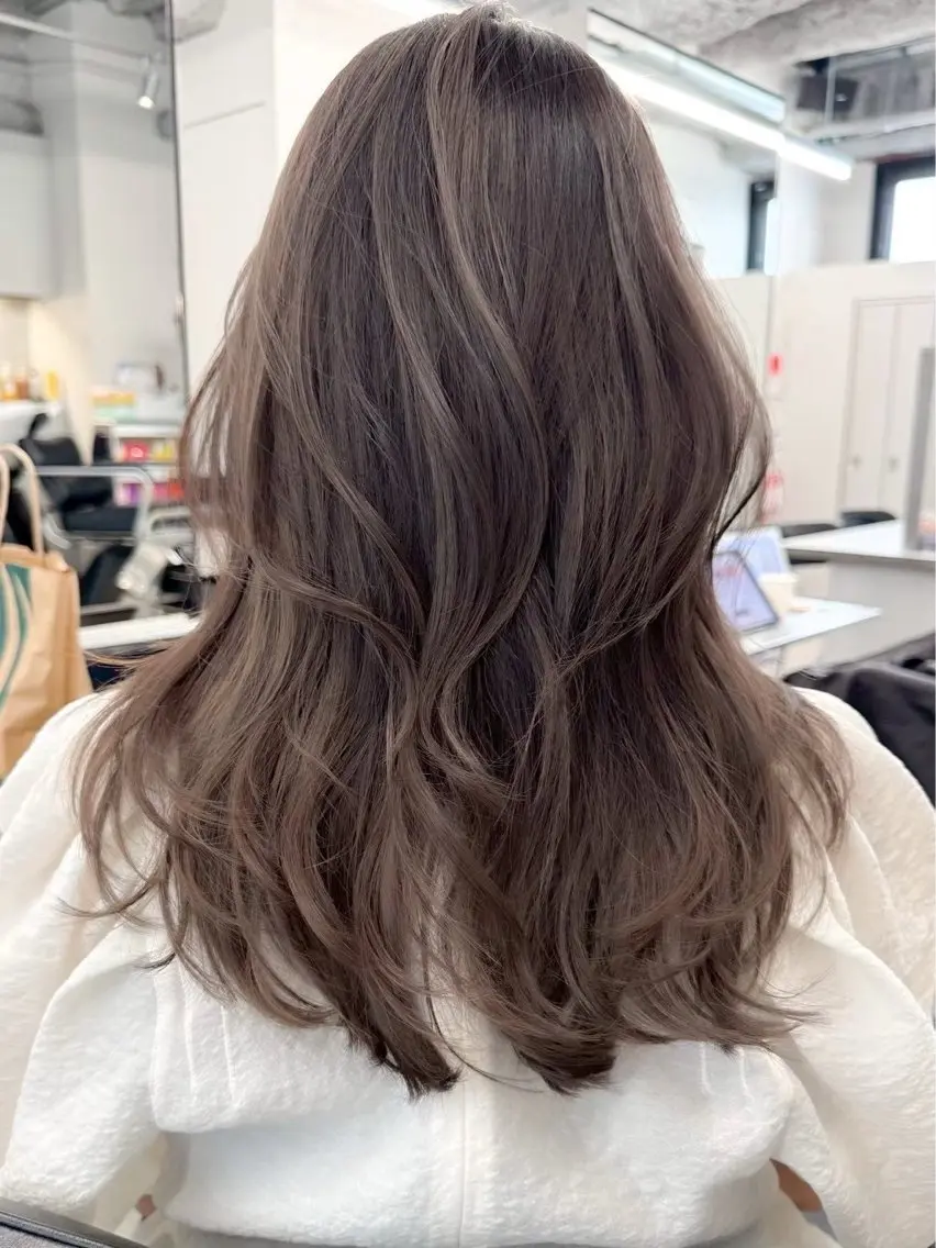 セミロング カラー ヘアカラー 艶髪透明感カラー / まあやのヘアスタイル