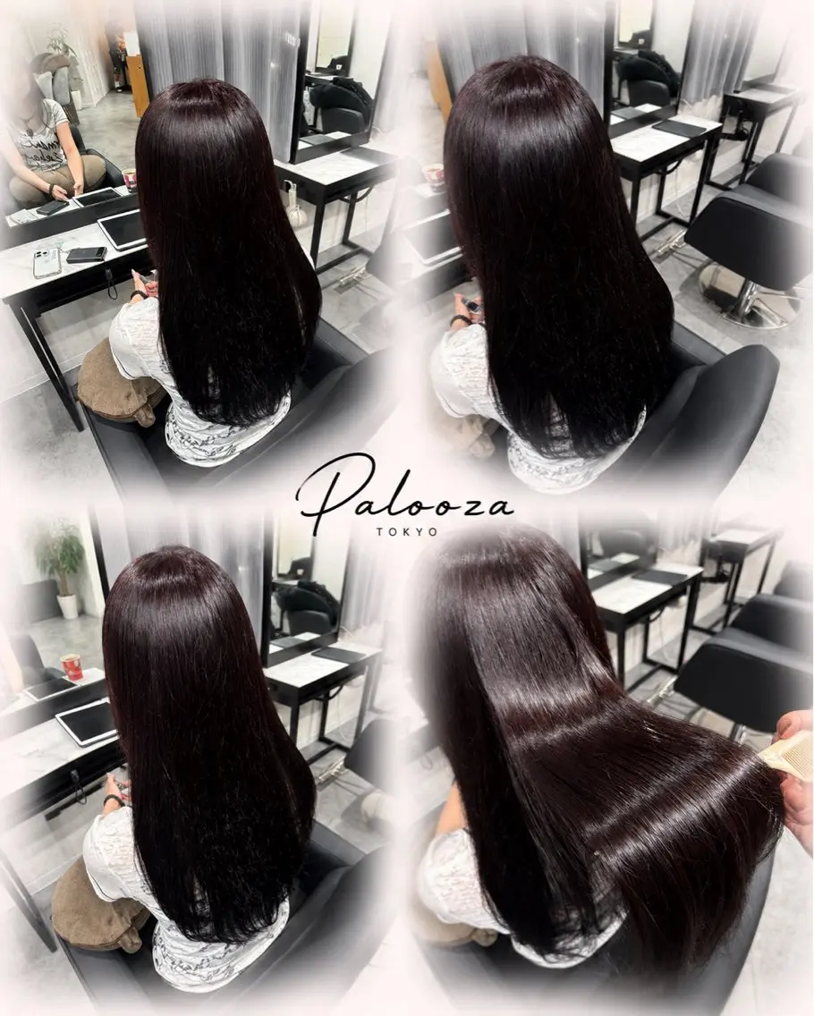 ロング カラー ヘアカラー sakina ໒꒱のヘアスタイル