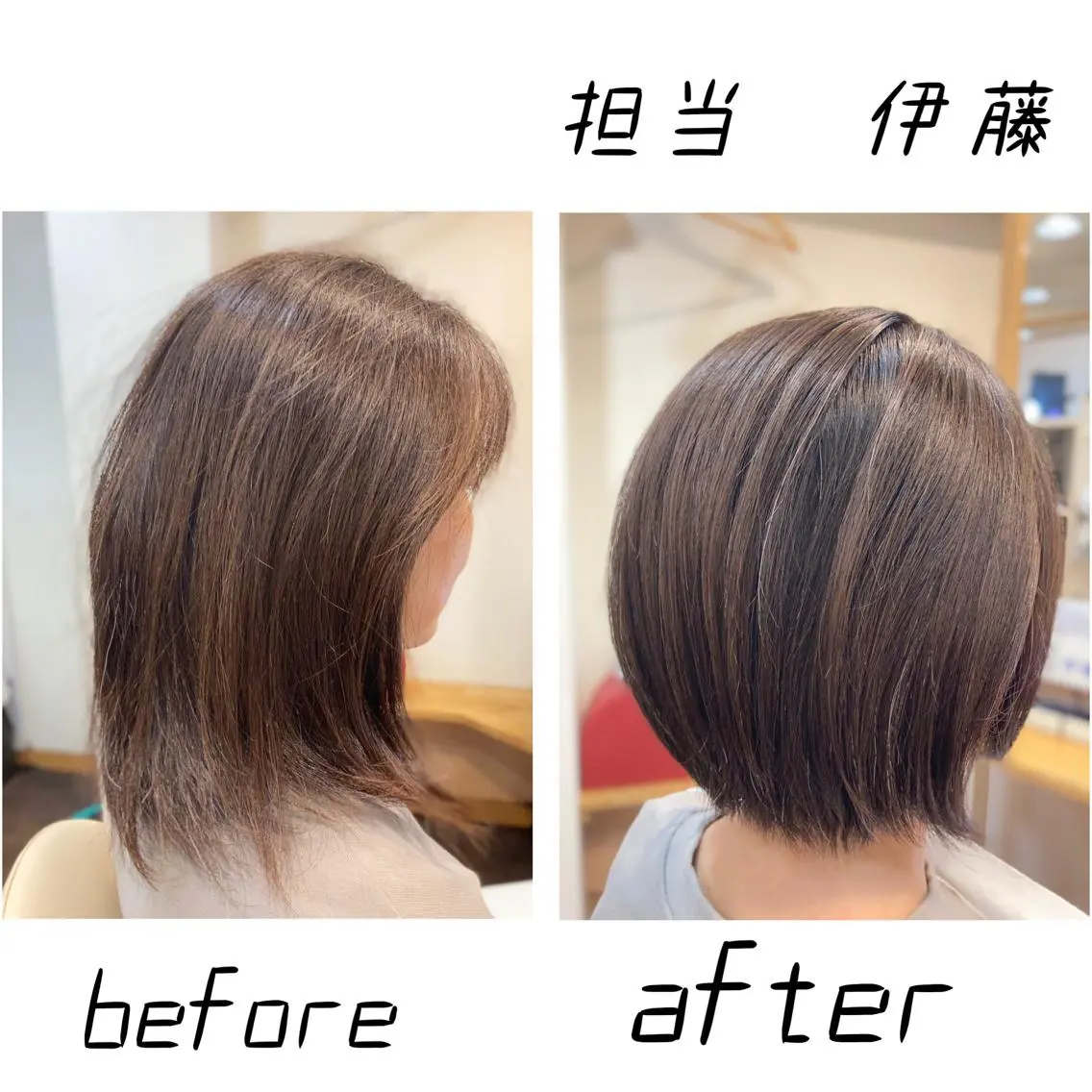 小さいお子様のいるママさんカットメニュー　完全個室のプライベートサロンなので他の方を気にせずカットできます　お子様同伴◎の写真