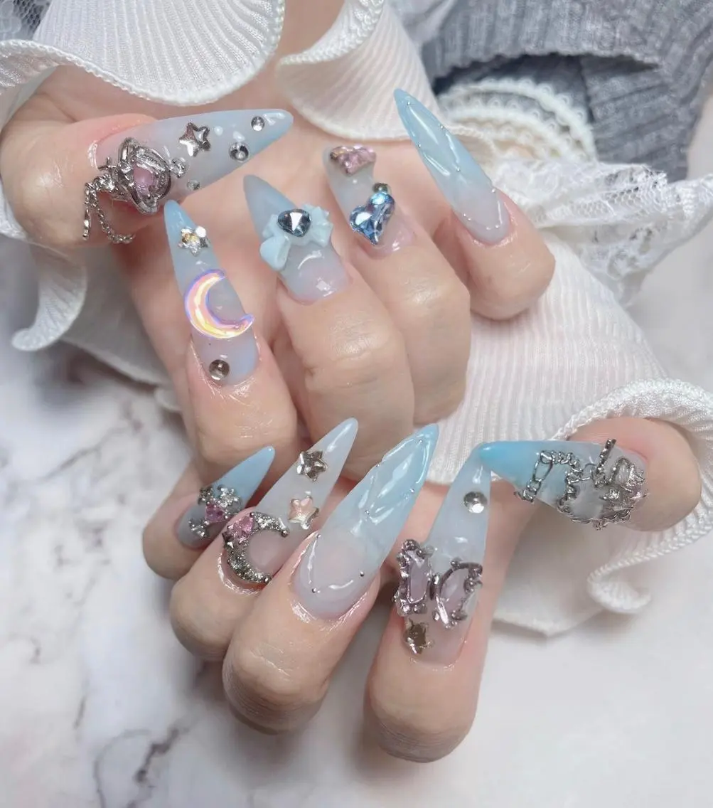 自爪🎀120分デザインやり放題コース(500円パーツまで時間内つけ放題)オフありの写真