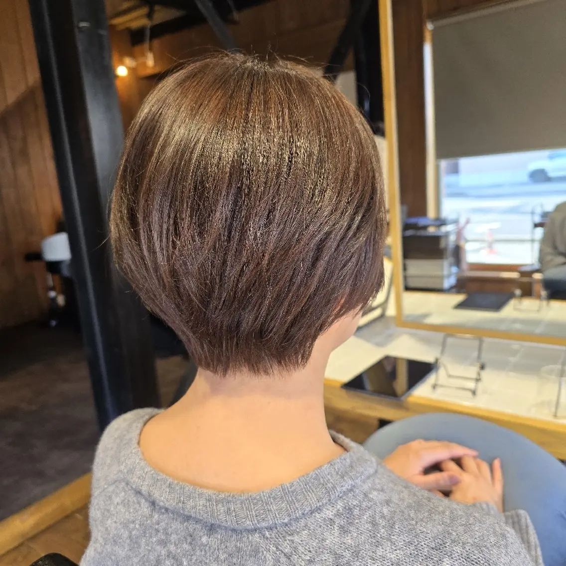 ショート ショートボブ ボブ ショートヘア シールエクステ🎀 ホシノ🕒ユウカのヘアスタイル