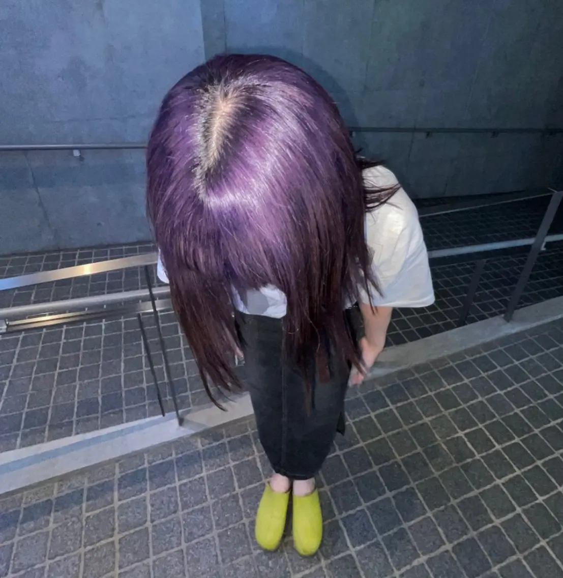 ミディアム カラー 🌈メンズパーマ🌈 メンズカットアリサのヘアスタイル