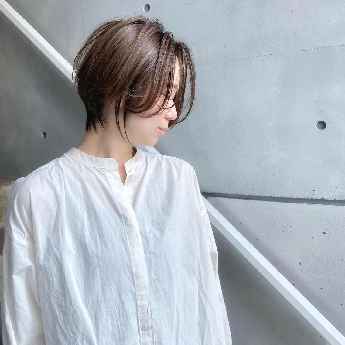 ショート カラー ショートボブ ボブ ショートヘア カット ヘアカラー トリートメント 当日予約🆗ショート /ハイライト/松本のヘアスタイル