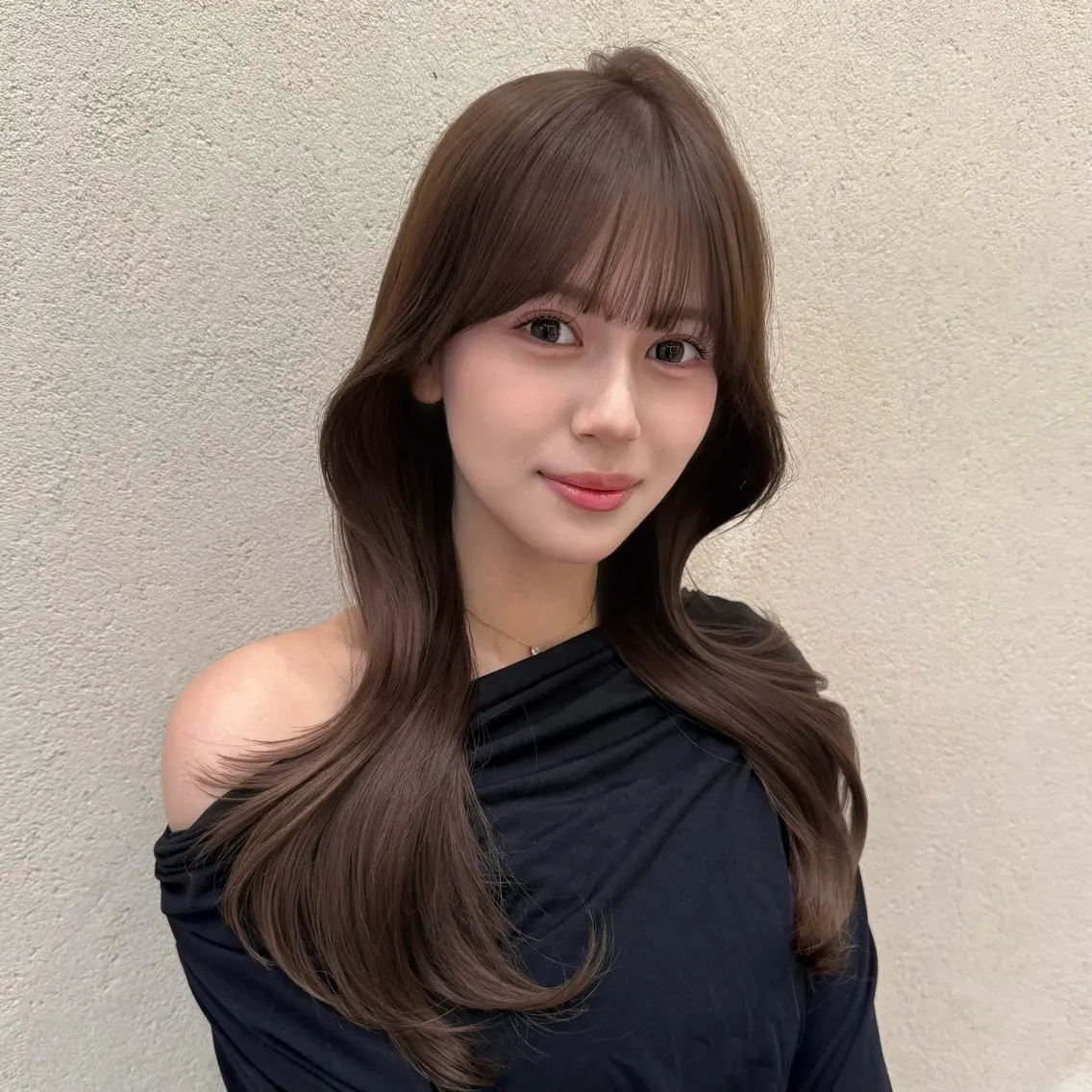 ロング カラー ベージュカラー 透明感カラー ミルクティーベージュ くびれヘア デート 韓国レイヤーカット 🧸ベージュカラーのヘアスタイル