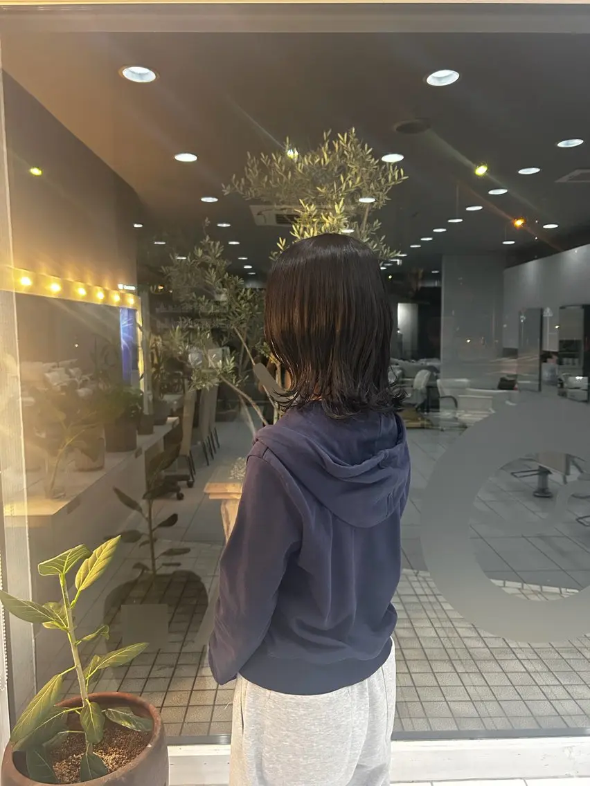 ミディアム カラー 古川 遥翔のヘアスタイル