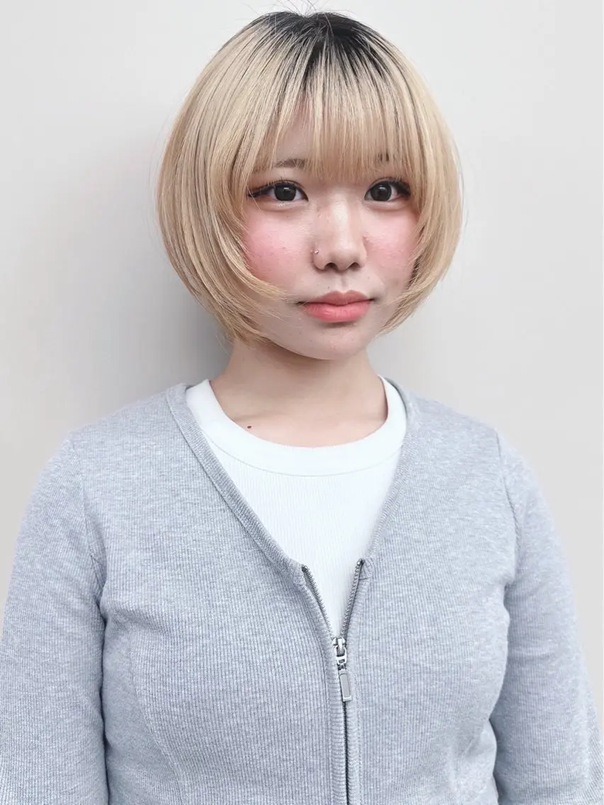 ショート カット ヘッドスパ ボブ/ゆるふわ ボブパーマ/とういのヘアスタイル
