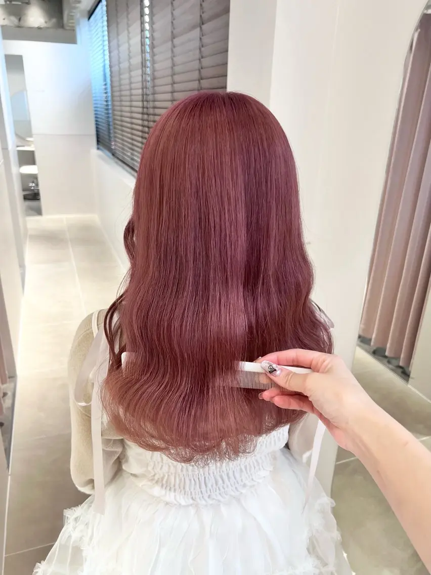 ミディアム カラー ヘアアレンジ 💕上野美容師☁ ブリーチ💖サワのヘアスタイル