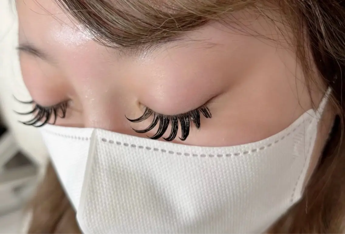 【練習モデル様】フラットラッシュ160本の写真