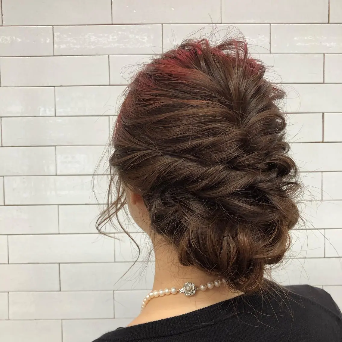 セミロング ヘアアレンジ 結婚式・ブライダル やすだ しおりのエステ・リラクイメージ