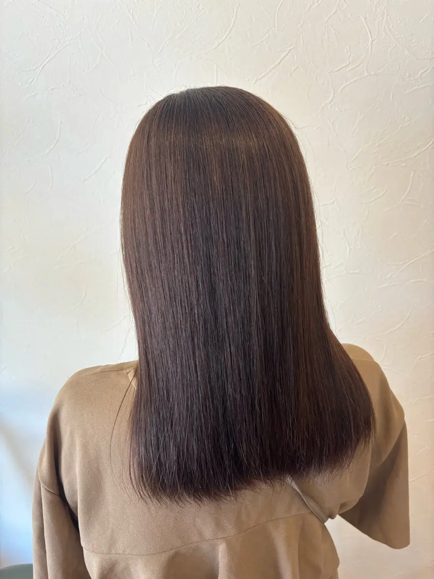 ミディアム カラー ヘアカラー トリートメント 🎀あいか🎀 六本松/モデル募集中のヘアスタイル