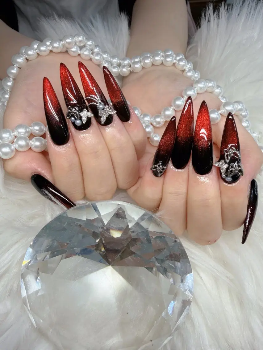 ネイル アートネイル オーロラネイル チークネイル 長さ出し フットネイル ハンドネイル Chan nailsのネイルデザイン
