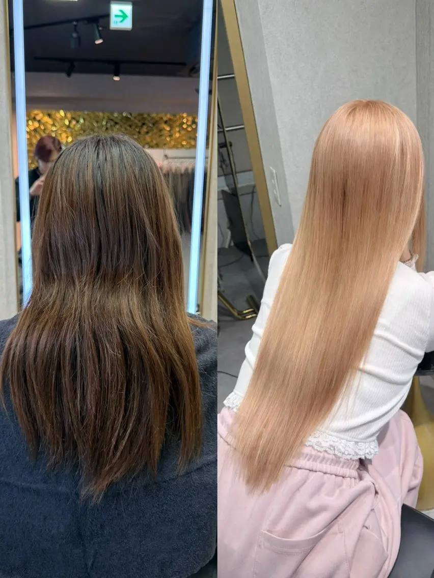 ロング カラー 🐺新宿manabu カットモデルエクステのヘアスタイル