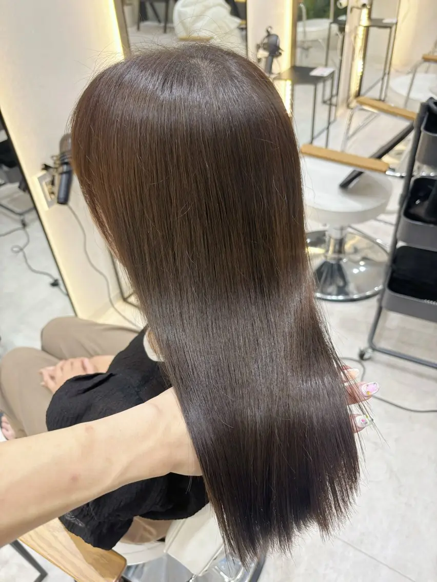 ロング カット ヘアカラー トリートメント 韓国レイヤー🇰🇷 /ハッシュ/タカトのヘアスタイル