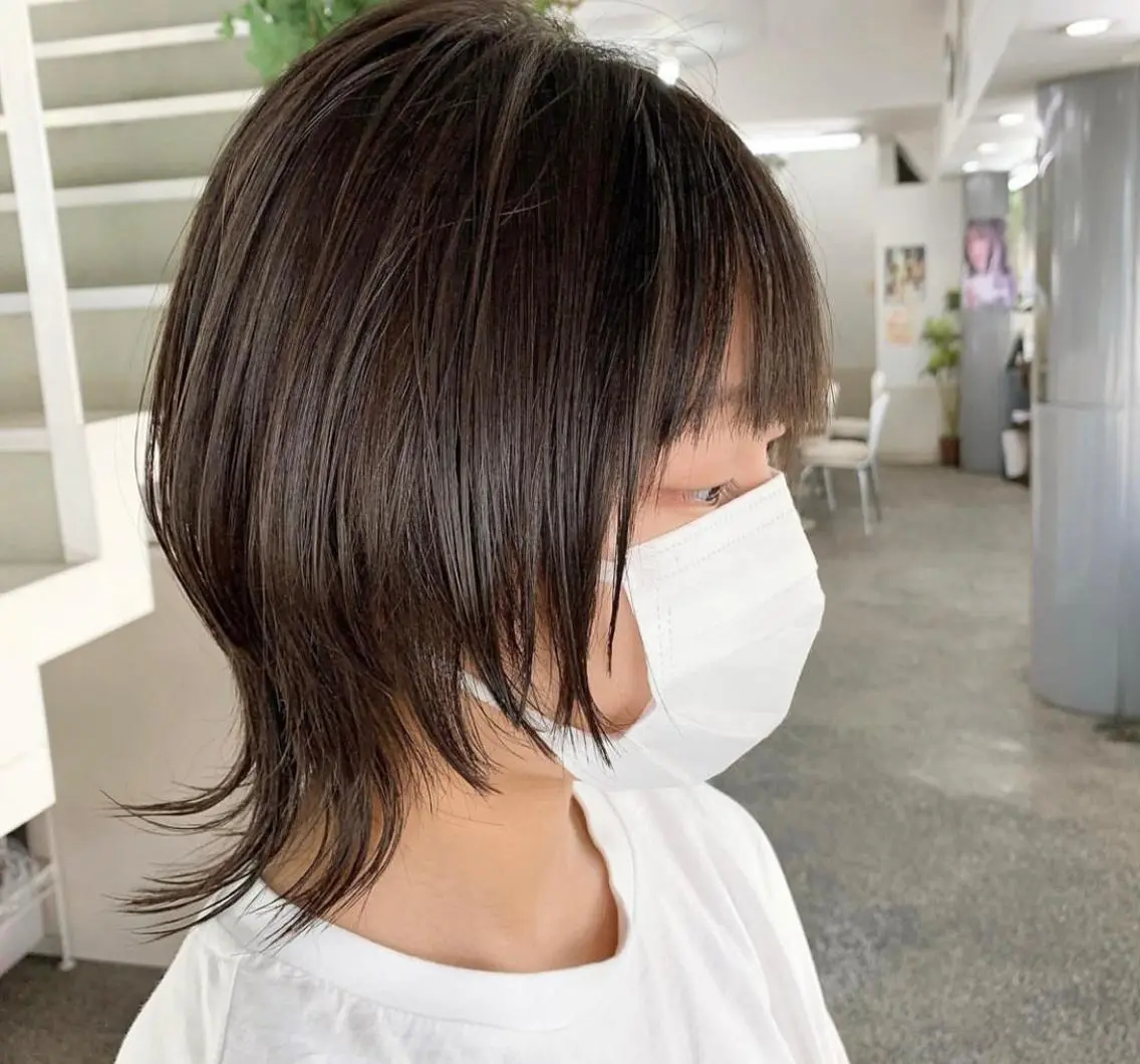 ショート ヘアアレンジ ウルフカット 那須 颯太のヘアスタイル