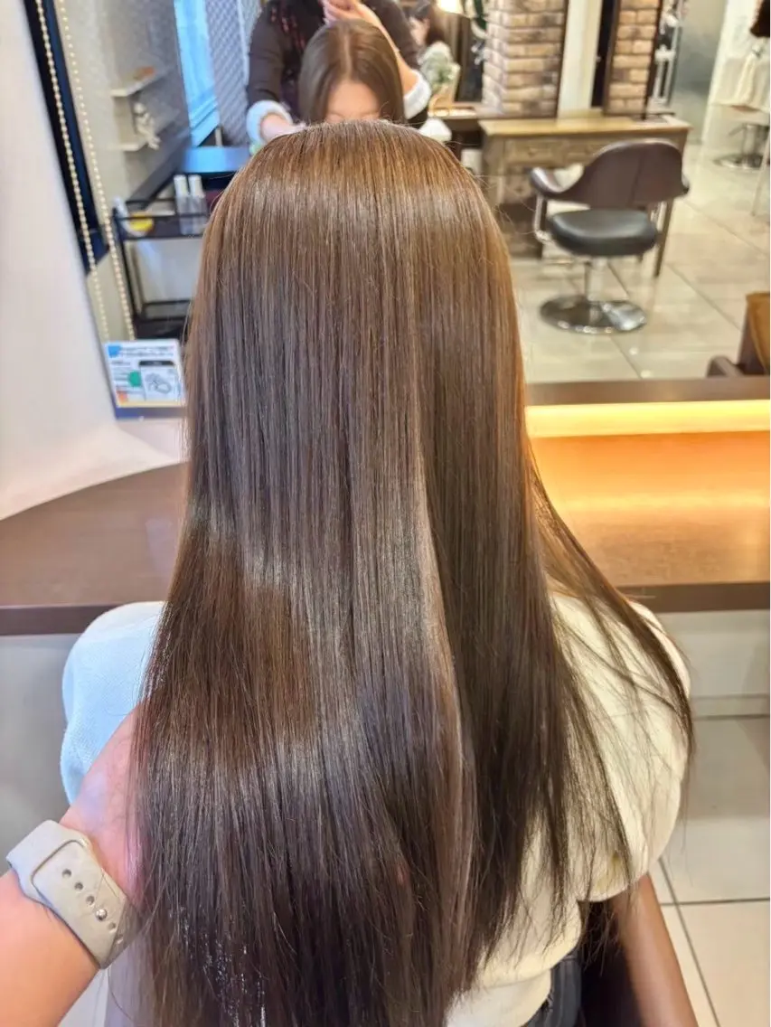 カラー トリートメント 暖色カラー❤️横浜 エクステらん🦖のヘアスタイル