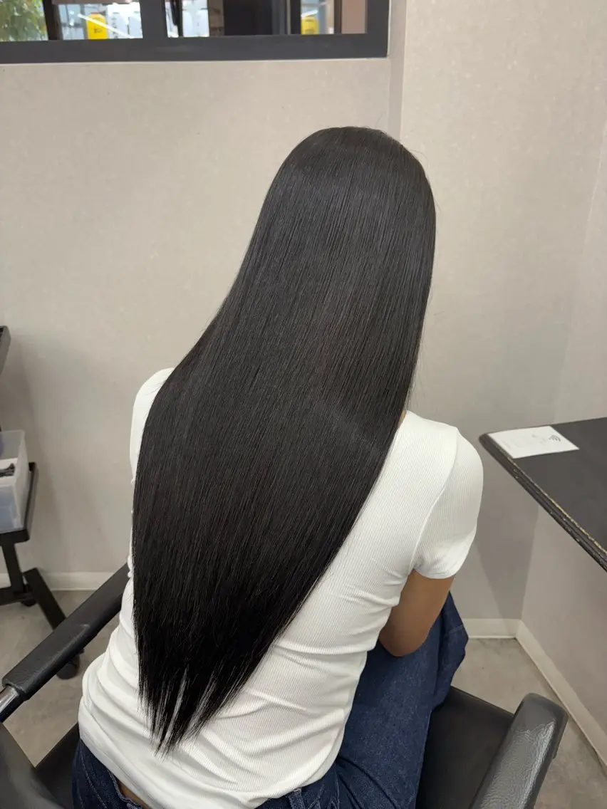ロング カラー ヘアカラー 立川 🐾髪質改善 ダブルカラー 川田栞のヘアスタイル