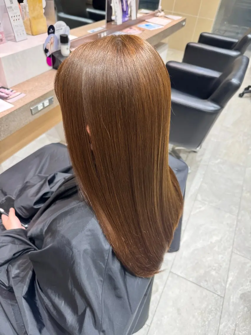 ロング カラー ベージュカラー ブリーチ ブリーチなしカラー sakura❀/板橋 モデル募集中🪄︎︎のヘアスタイル