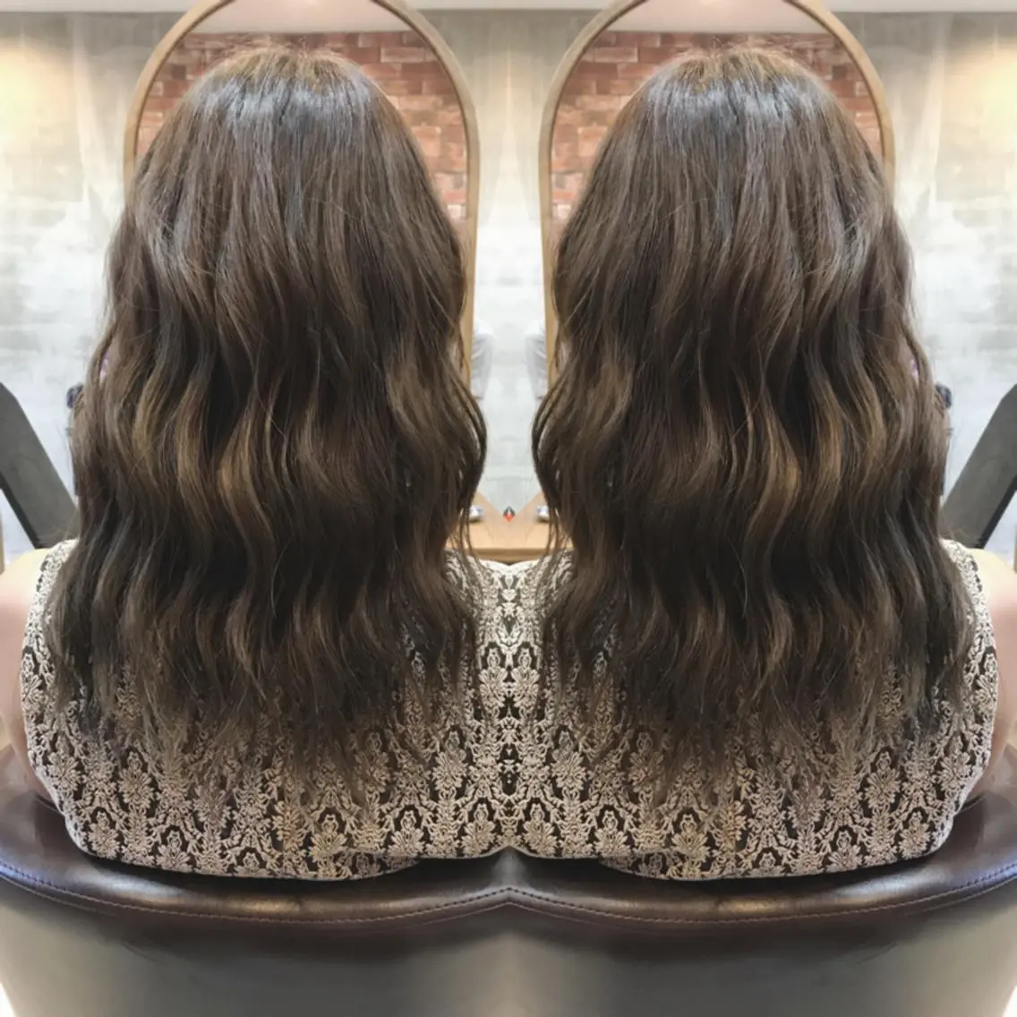 ミディアム カラー カット ヘアカラー トリートメント 重政 和樹のヘアスタイル