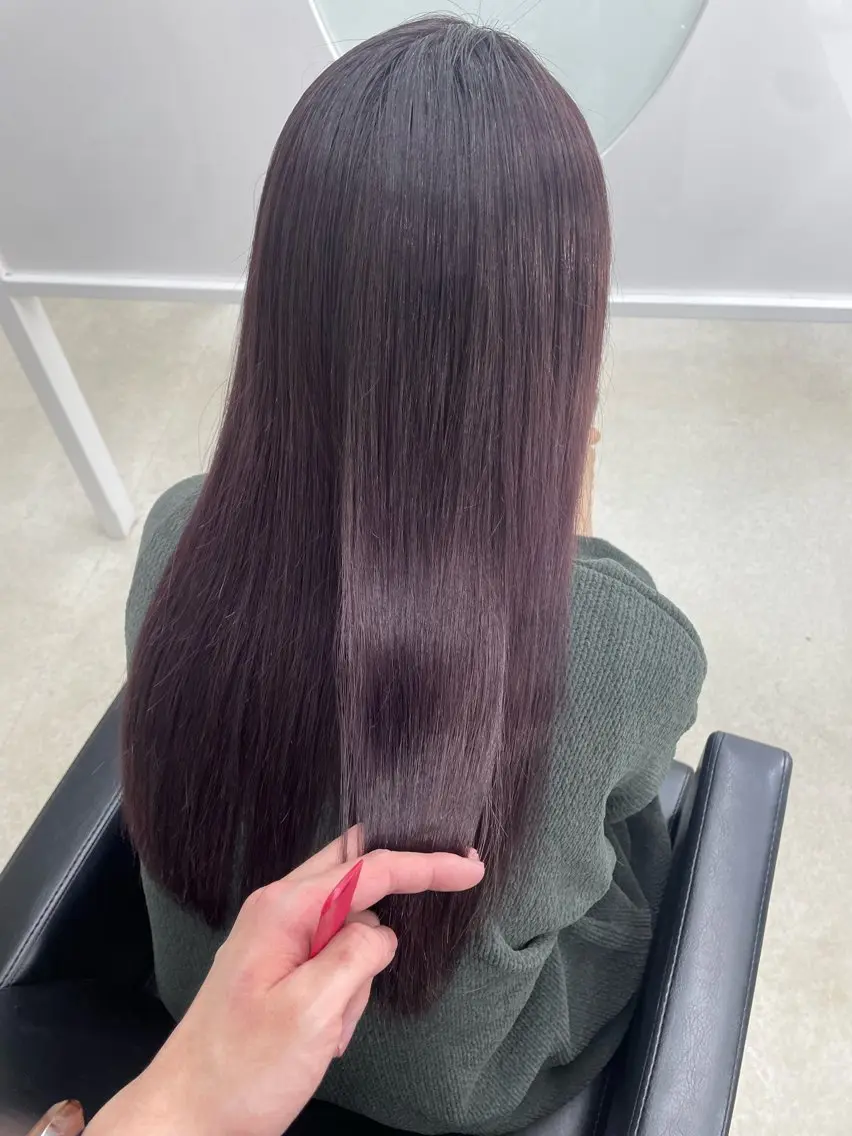 ロング カラー カット ヘアカラー トリートメント 冨木 雄斗のヘアスタイル