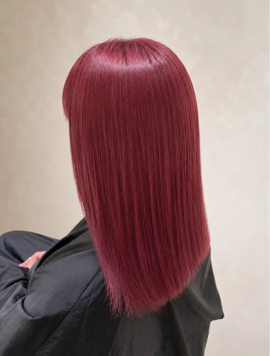 ミディアム カラー ブリーチ ケアブリーチ ダブルカラー カット ヘアカラー トリートメント メンズカット/ 縮毛矯正/haruのヘアスタイル