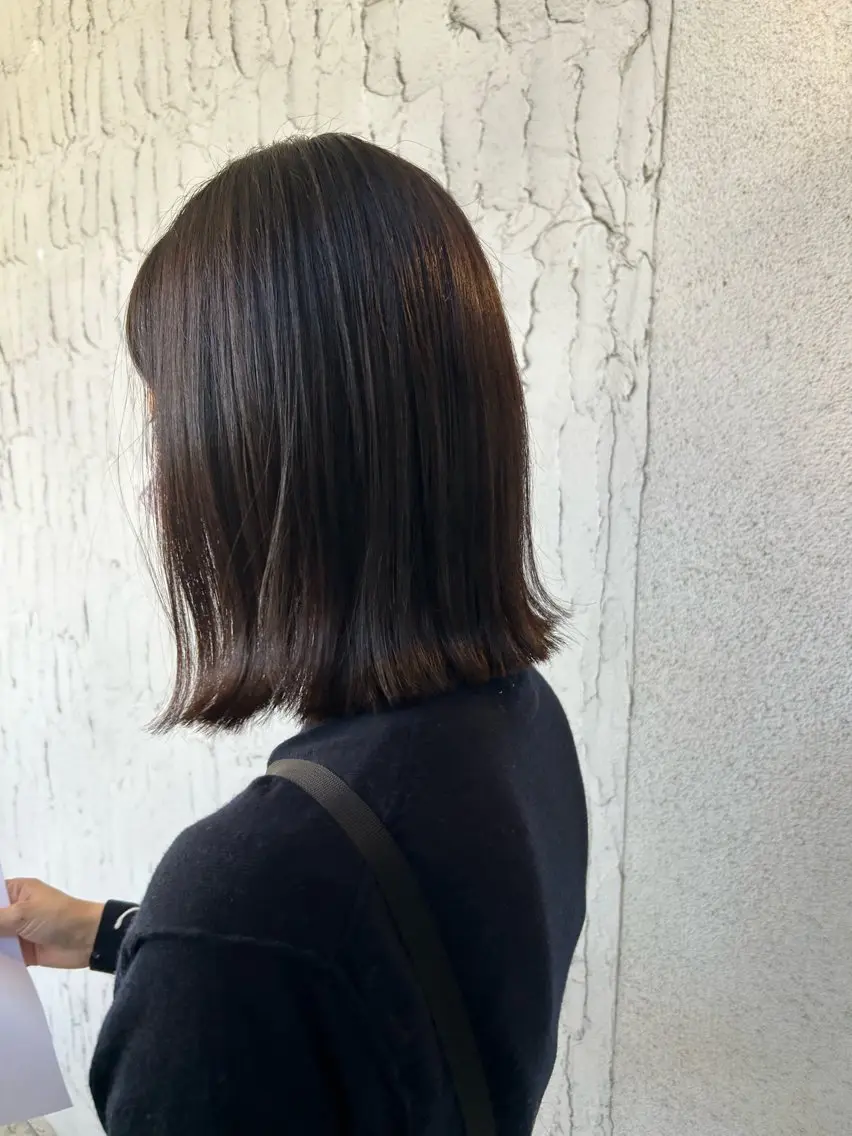 ミディアム ボブ 本澤 朋香のヘアスタイル