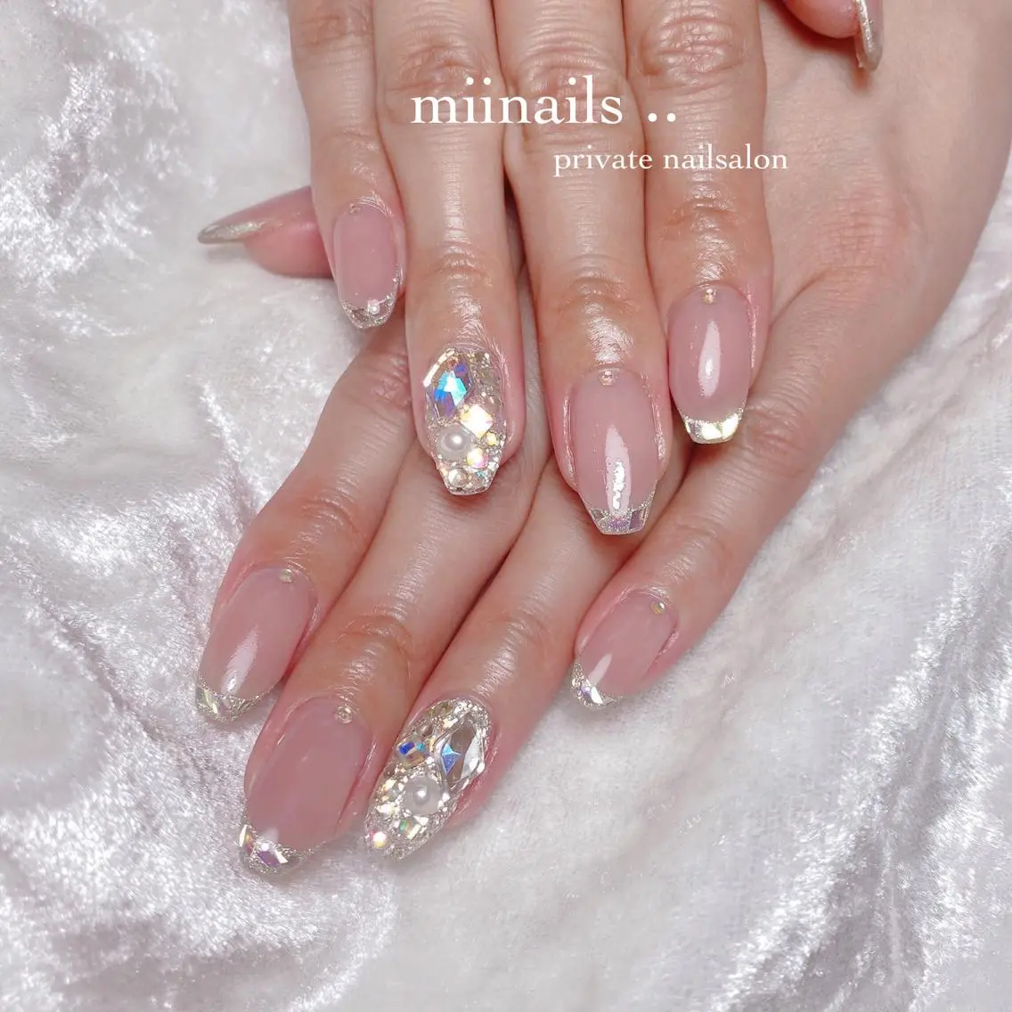 ネイル 韓国ネイル ワンホンネイル ハンドネイル nailsalon miinailsのネイルデザイン