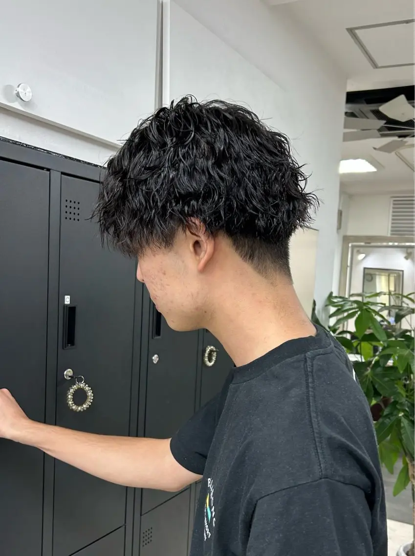 ショート パーマ メンズ カット パーマ メンズパーマの達人 / タカシマダイスケのヘアスタイル